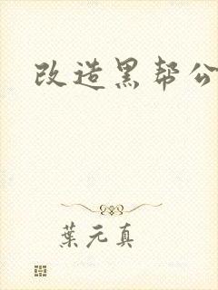 改造黑帮公主