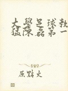 大学足球教练王猛陈磊第一篇