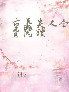 市长夫人全文免费阅读