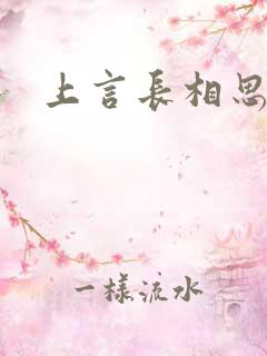 上言长相思