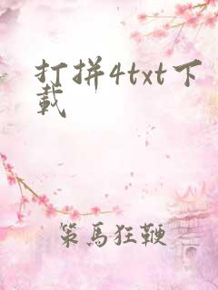 打拼4txt下载