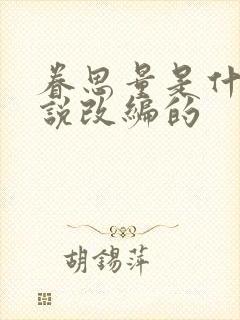 眷思量是什么小说改编的