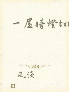 一屋暗灯txt