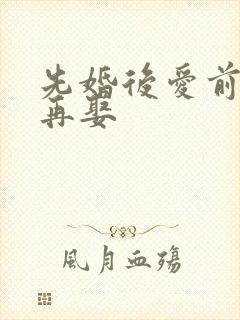 先婚后爱前妻难再娶