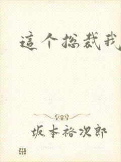 这个总裁我要了