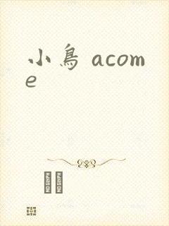 小鸟 acome