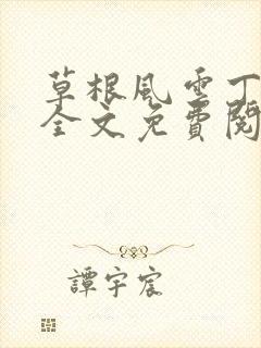 草根风云丁长生全文免费阅读