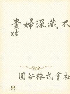 贵妇深藏不露txt