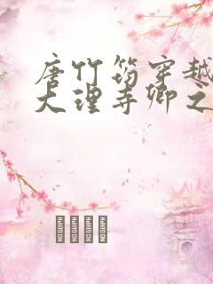 唐竹筠穿越成了大理寺卿之女