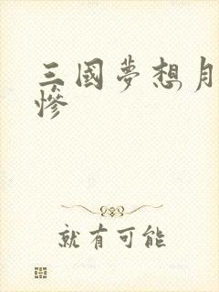三国梦想月英无惨