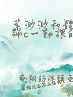 叶渺渺和体育老师c一节课的作文