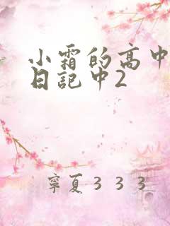 小霜的高中成长日记中2