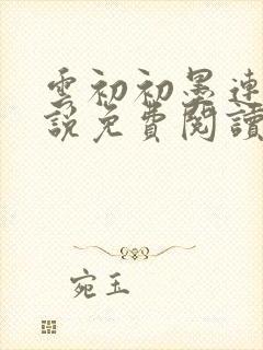 云初初墨连城小说免费阅读