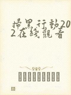 扫黑行动2022在线观看