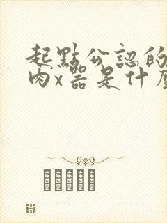 起点公认的三大肉x器是什么