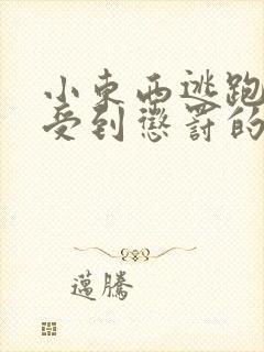 小东西逃跑是要受到惩罚的