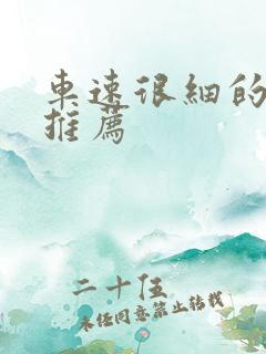 车速很细的小说推荐