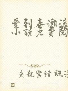 爱到春潮滚滚来小说免费阅读