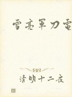 雪亮军刀电视剧