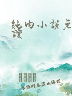 纯肉小说免费阅读