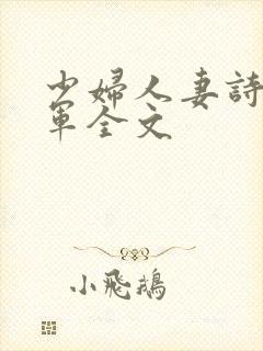 少妇人妻诗雨小军全文