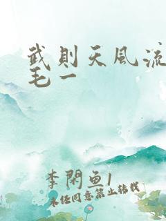 武则天风流艳情毛一