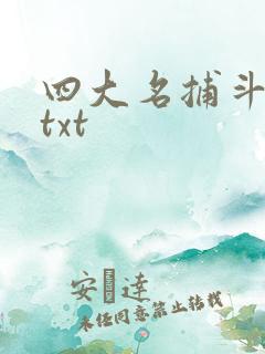 四大名捕斗将军txt