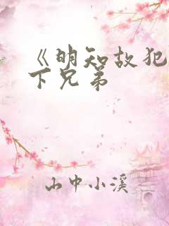 《明知故犯》年下兄弟