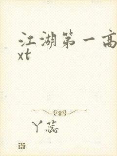 江湖第一高手txt