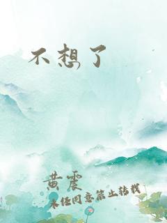 不想了