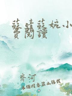 苏晴苏婉小说免费阅读