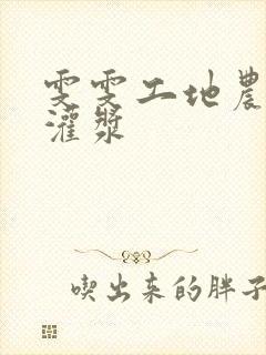 雯雯工地农民工灌浆