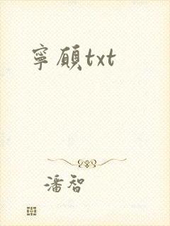 宁愿txt
