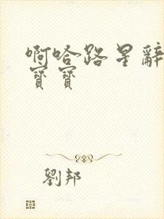 啊哈路星辞放松宝宝