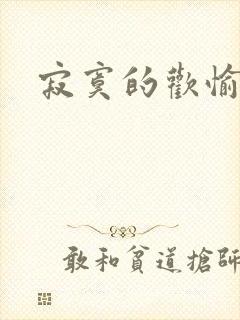 寂寞的欢愉正版