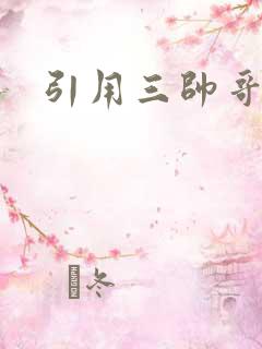 引用三帅哥