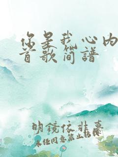 你是我心内的一首歌简谱