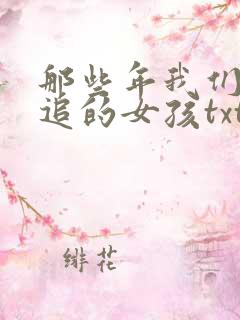 那些年我们一起追的女孩txt