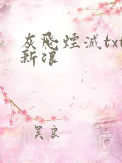 灰飞烟灭txt新浪