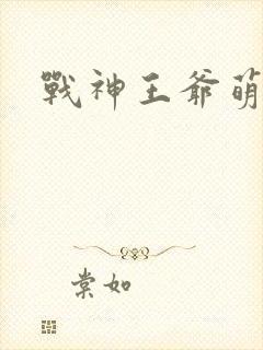 战神王爷萌虎妃