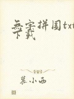 无字拼图txt下载