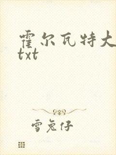 霍尔瓦特大街 txt