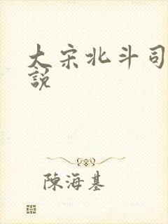 大宋北斗司 小说