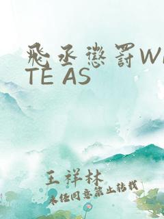 飞丞惩罚WRITE AS