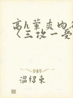 高h荤爽肉欲文〈三攻一受