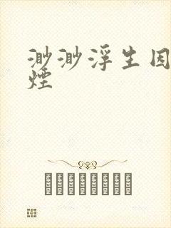 渺渺浮生因你成烟