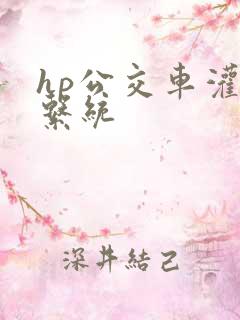 hp公交车灌溉系统