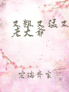 又粗又猛又大爽老大爷