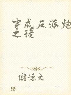 穿成反派炮灰攻之后