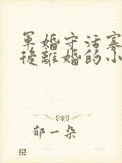 军婚守活寡重生后离婚的小说